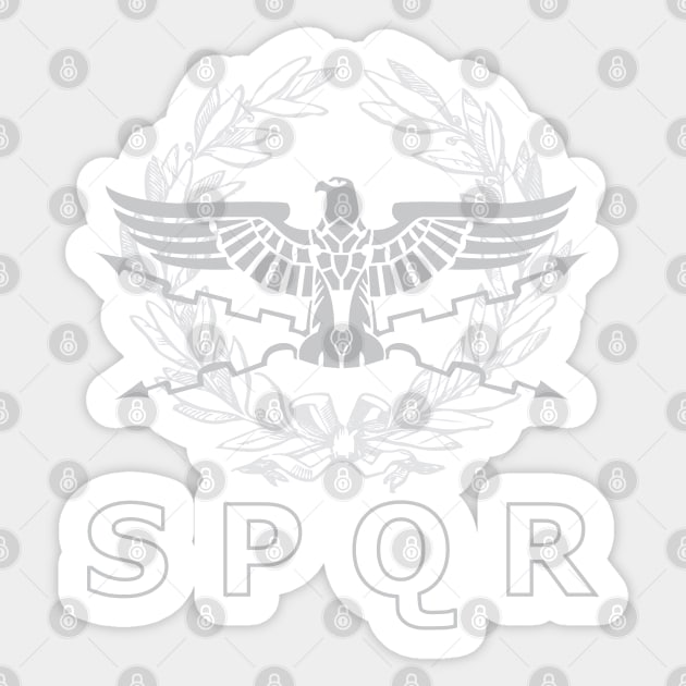 SPQR The Roman Empire Emblem Sticker by enigmaart